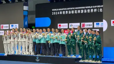 Казахстанцы завоевали "золото" Кубка мира по артистическому плаванию