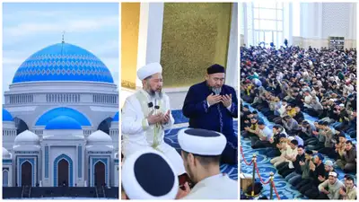 ДУМК показало, сколько человек пришло на айт-намаз в главную мечеть Казахстана