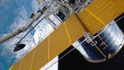 Космонавты МКС поздравили землян с Днем космонавтики, фото - Новости Zakon.kz от 12.04.2024 02:47
