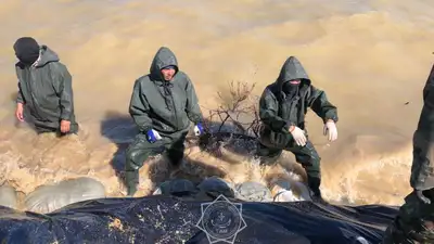 Талые воды затопили важные автомагистрали в трех областях Казахстана , фото - Новости Zakon.kz от 15.04.2024 20:49