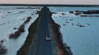 Опубликованы новые кадры затопления в Атырау с высоты птичьего полета , фото - Новости Zakon.kz от 15.04.2024 10:36