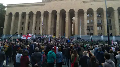 Тбилиси, Грузия, протесты, фото - Новости Zakon.kz от 16.04.2024 19:09