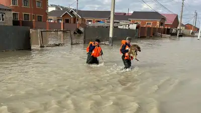 Семья с младенцем спаслась от паводка на вышке в Актюбинской области