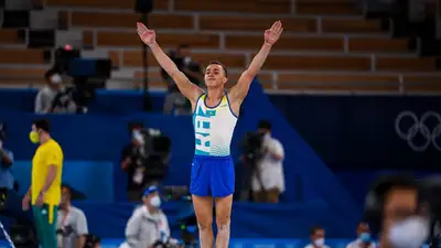 Казахстанец победил на этапе Кубка мира по спортивной гимнастике в Дохе , фото - Новости Zakon.kz от 19.04.2024 19:15