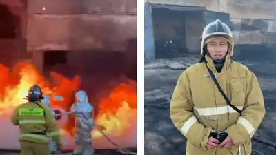пожар на складе, фото - Новости Zakon.kz от 22.04.2024 18:51