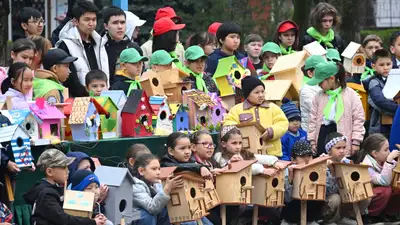 Более 1 тыс. скворечников: все больше алматинцев присоединяются к кампании &quot;Алматы – наш общий дом&quot; , фото - Новости Zakon.kz от 22.04.2024 17:04