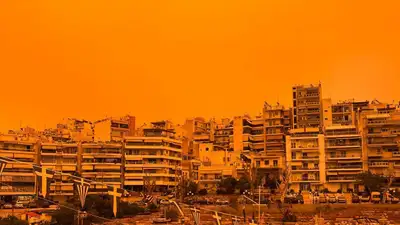 &quot;Марсианское&quot; небо запечатлели в греческих Афинах , фото - Новости Zakon.kz от 24.04.2024 00:30