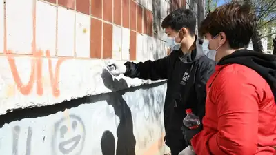 В Астане проходит акция &quot;Стоп, вандал&quot;, фото - Новости Zakon.kz от 26.04.2024 14:47