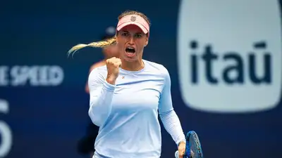 Юлия Путинцева сенсационно прошла восьмую ракетку мира на Мастерсе в Мадриде , фото - Новости Zakon.kz от 26.04.2024 20:13