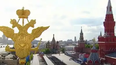 В Москве прошла репетиция парада в честь 79-летия Победы, фото - Новости Zakon.kz от 27.04.2024 02:51