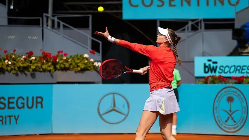 Видеообзор победного матча Елены Рыбакиной во втором круге "Мастерса" в Мадриде