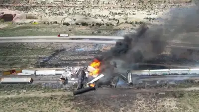 грузовой поезд США, фото - Новости Zakon.kz от 27.04.2024 11:28