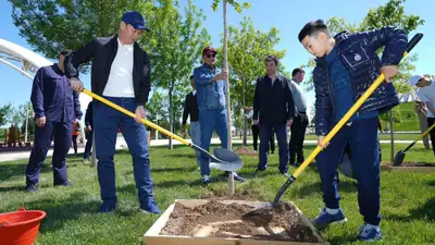 посадка деревьев, фото - Новости Zakon.kz от 27.04.2024 13:45
