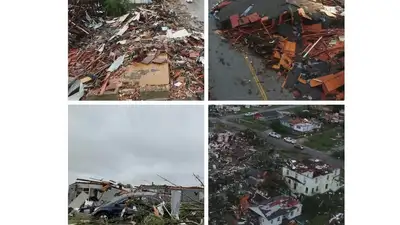 последствия торнадо в США, фото - Новости Zakon.kz от 28.04.2024 23:16
