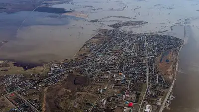 историческая отметка Тюмень паводки Ишим, фото - Новости Zakon.kz от 29.04.2024 12:36