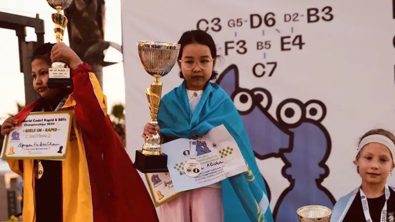 Семилетняя астанчанка стала чемпионкой мира по шахматам