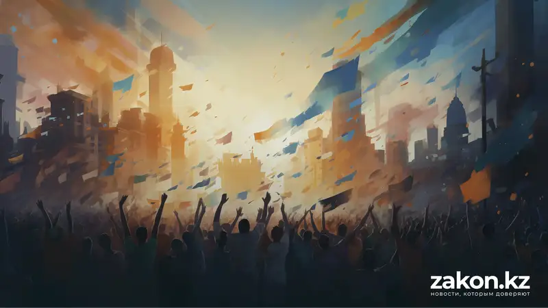 День единства народа Казахстана глазами нейросети: воздушные шары, небоскребы и необычная национальная одежда