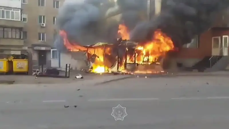 Взрыв произошел во время пожара в столичной донерной