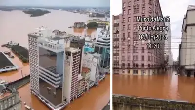 наводнение в Бразилии, фото - Новости Zakon.kz от 04.05.2024 22:08