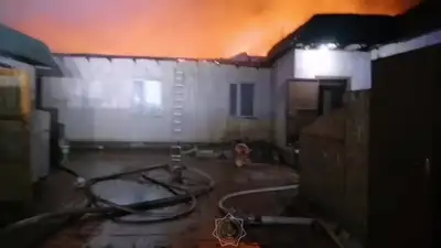 пожар в общежитии в Астане