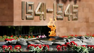 Мемориал ко Дню Победы, 9 мая, фото - Новости Zakon.kz от 09.05.2024 11:30