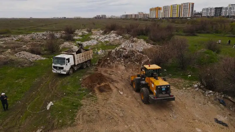 Несанкционированные свалки ликвидировали, фото - Новости Zakon.kz от 07.05.2024 14:38