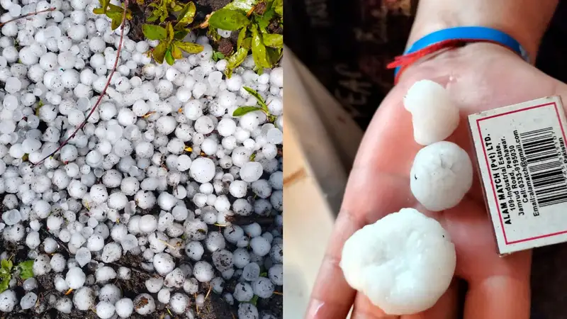 Внезапная гроза с градом обрушилась на жителей СКО