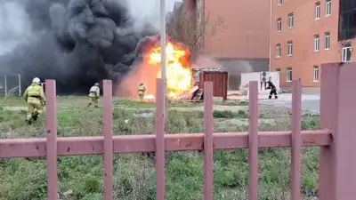 пожар в Акмолинской области