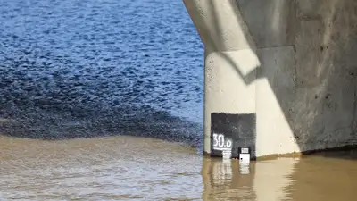 В Алматинской области одна из рек может выйти из берегов и затопить дома, фото - Новости Zakon.kz от 10.05.2024 18:37