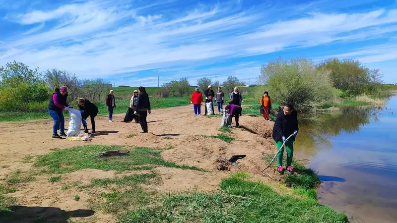 Население Акмолинской области принимает активное участие в неделе "Мөлдір бұлақ" экоакции "Таза Қазақстан"