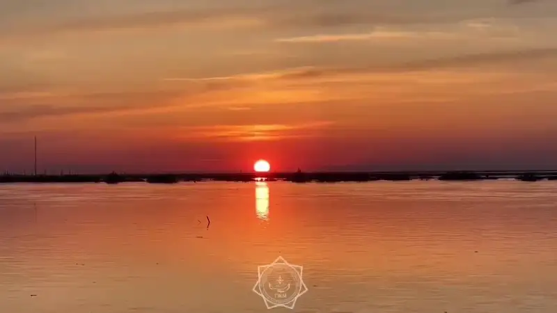 Уровень воды в реке Жайык проверили спасатели при помощи дрона