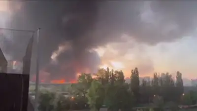пожар, фото - Новости Zakon.kz от 12.05.2024 13:17