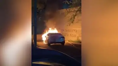 В Алматы сожгли машину, заказчик, полиция