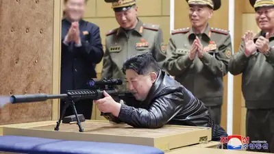 Лидер КНДР лично опробовал новую снайперскую винтовку, фото - Новости Zakon.kz от 13.05.2024 06:31