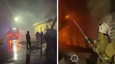 В Шымкенте горел хлебобулочный цех, фото - Новости Zakon.kz от 13.05.2024 08:22