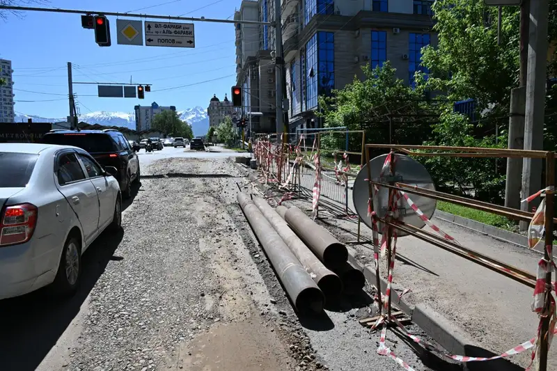 водопровод от ул. Маркова (уг. ул. Попова) до ул. Габдуллина, фото - Новости Zakon.kz от 17.05.2024 13:19