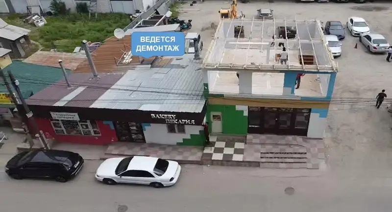 В Алматы снесли столовую и магазин: видео, фото - Новости Zakon.kz от 16.05.2024 15:42