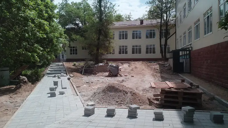 строительство школы 70 в мкр Казахфильм, фото - Новости Zakon.kz от 17.05.2024 13:19