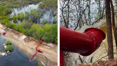 откачка воды с дач в ЗКО, фото - Новости Zakon.kz от 18.05.2024 18:27