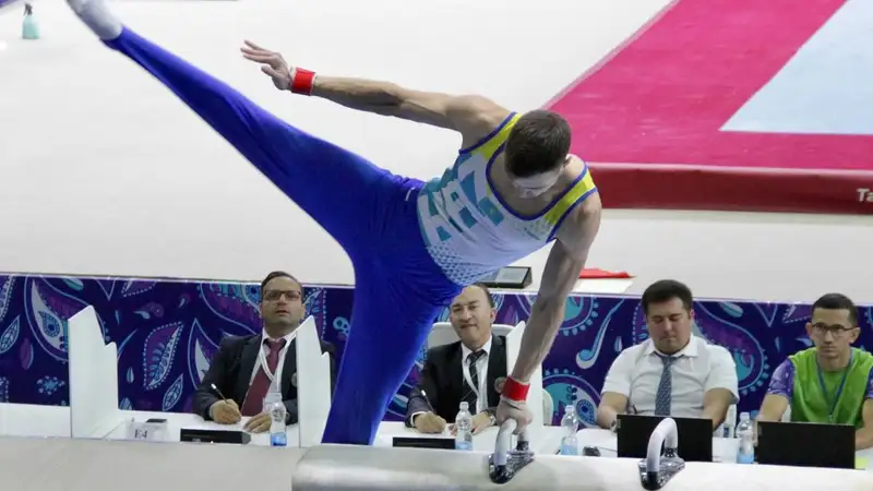 Спортивная гимнастика Золото ЧА-2024, фото - Новости Zakon.kz от 18.05.2024 20:30