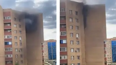 пожар в жилом доме, фото - Новости Zakon.kz от 18.05.2024 19:56