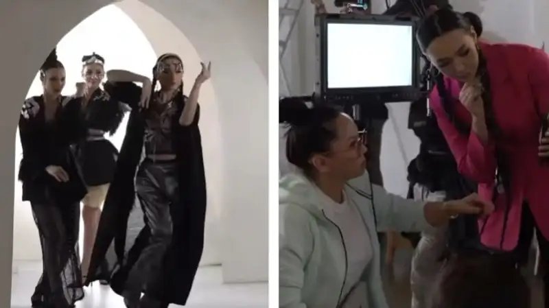 Баян Алагузова опубликовала новые кадры со съемок клипа для КешYOU и Снуп Догга