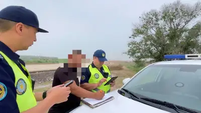 "Охоту на обочечников" объявили полицейские Алматинской области, фото - Новости Zakon.kz от 20.05.2024 11:03