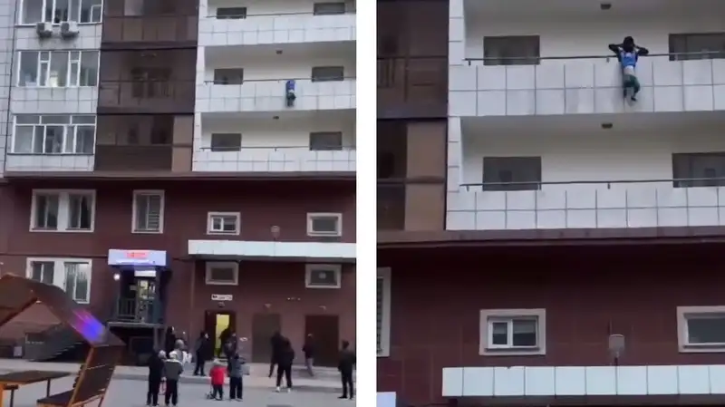 В Астане хотят наградить школьника, который спас ребенка от падения с четвертого этажа