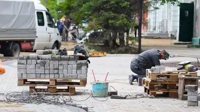 Облик города – в Семее идет масштабное благоустройство, фото - Новости Zakon.kz от 21.05.2024 15:30
