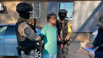КНБ, задержание подозреваемого в пропаганде идей терроризма