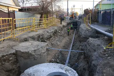 Ремонт тепловых сетей, ремонт теплосетей, ремонт системы водоснабжения, теплосеть, ремонтные работы, рабочие, трубы для теплосетей, прокладка тепловых сетей , фото - Новости Zakon.kz от 25.07.2024 14:16