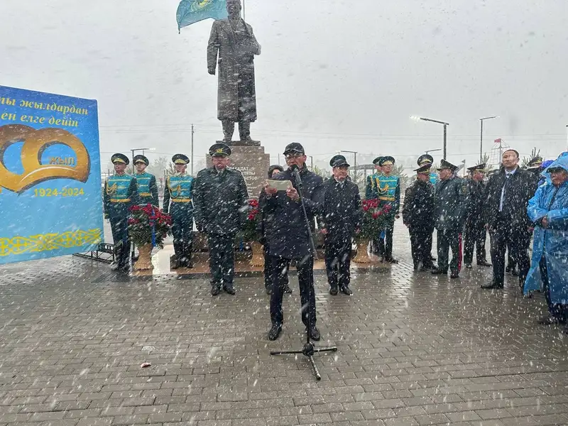 снегопад в Акколе, фото — Новости Zakon.kz от 25.05.2024 10:37