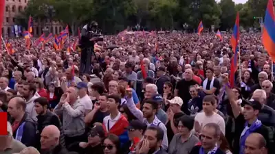 Тысячи человек вышли на митинг в Ереване 