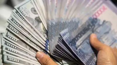 доллары и тенге, фото - Новости Zakon.kz от 03.06.2024 16:49